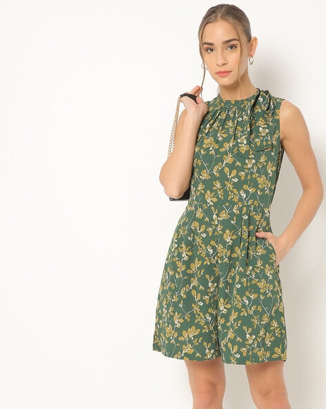 dark green playsuit