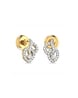 The Vittorio 18 KT Yellow Gold Diamond Studded Earrings