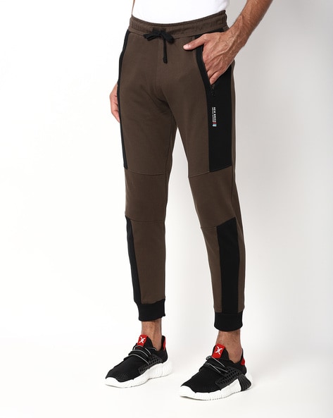 Track Pants with Contrast Side Panels