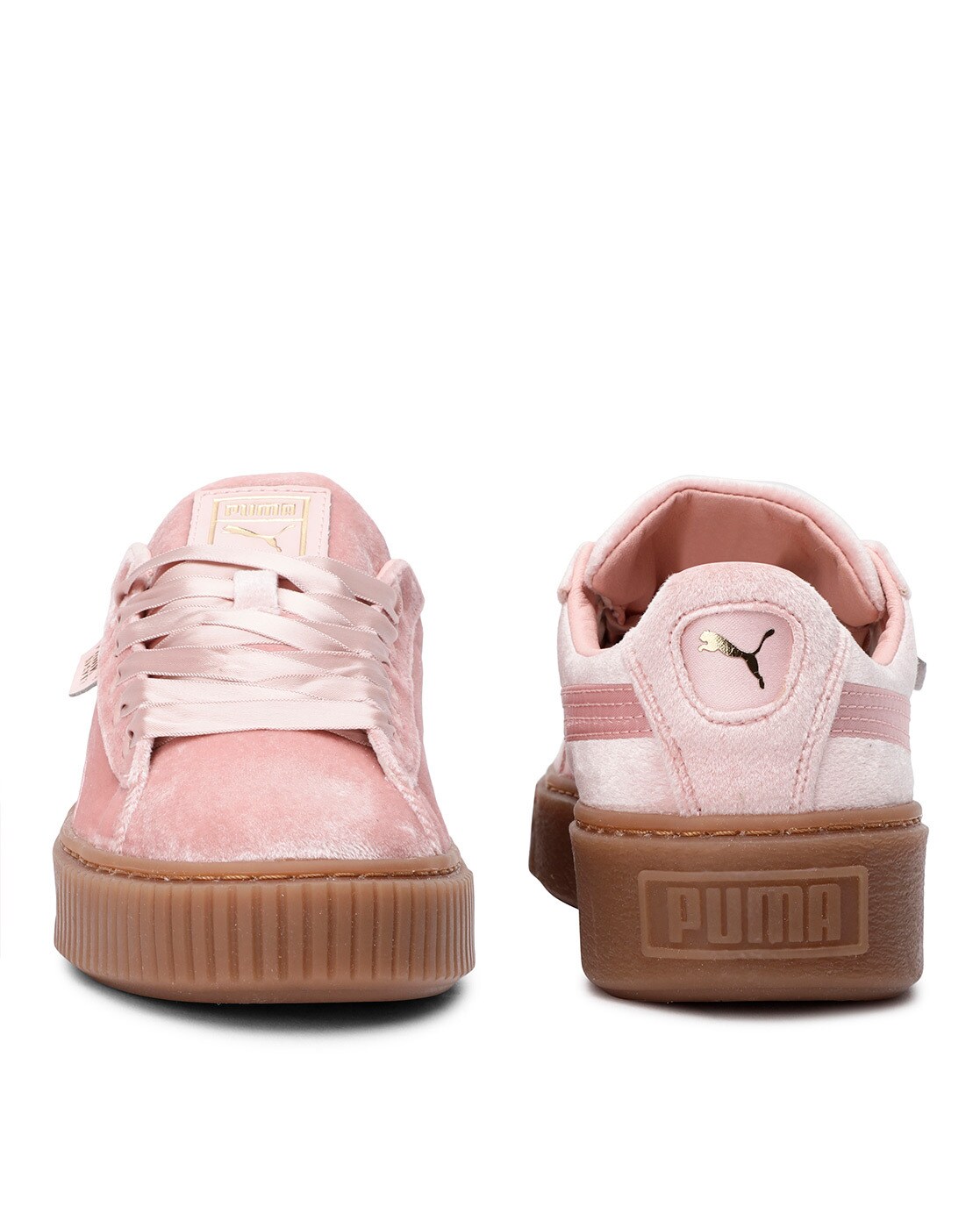 Puma pink shop velvet shoes