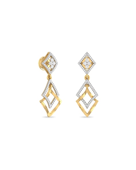 18K Yellow Gold White Diamond Earring Charms 001-699-00013, Koerbers Fine  Jewelry Inc