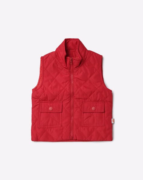 612 League Quilted Zip-Front Gillet with Flap Pockets