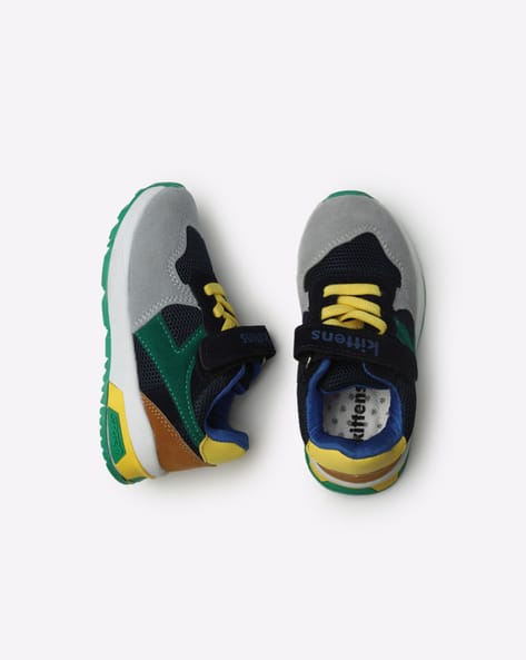 Colourblock Slip-on Casual Shoes with Velcro Fastening - Main Image