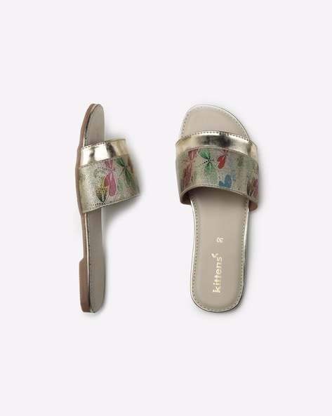 Buy Silver Sandals for Girls by kittens Online | Ajio.com