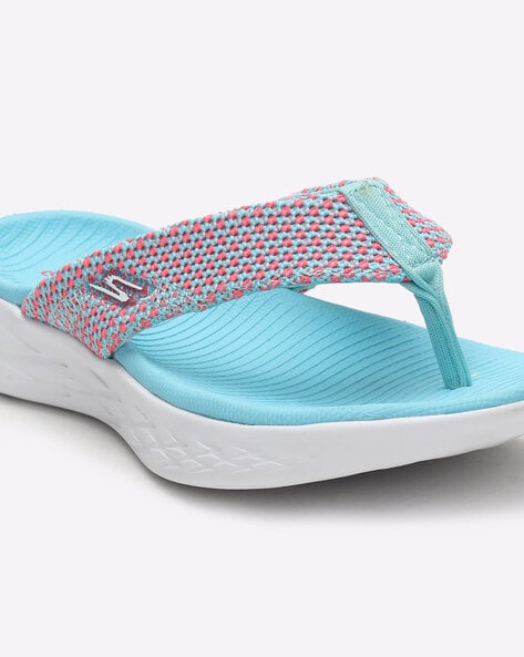 Skechers turquoise flip clearance flops