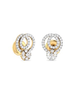 Buy 5 Petal Diamond Stud Earrings Online