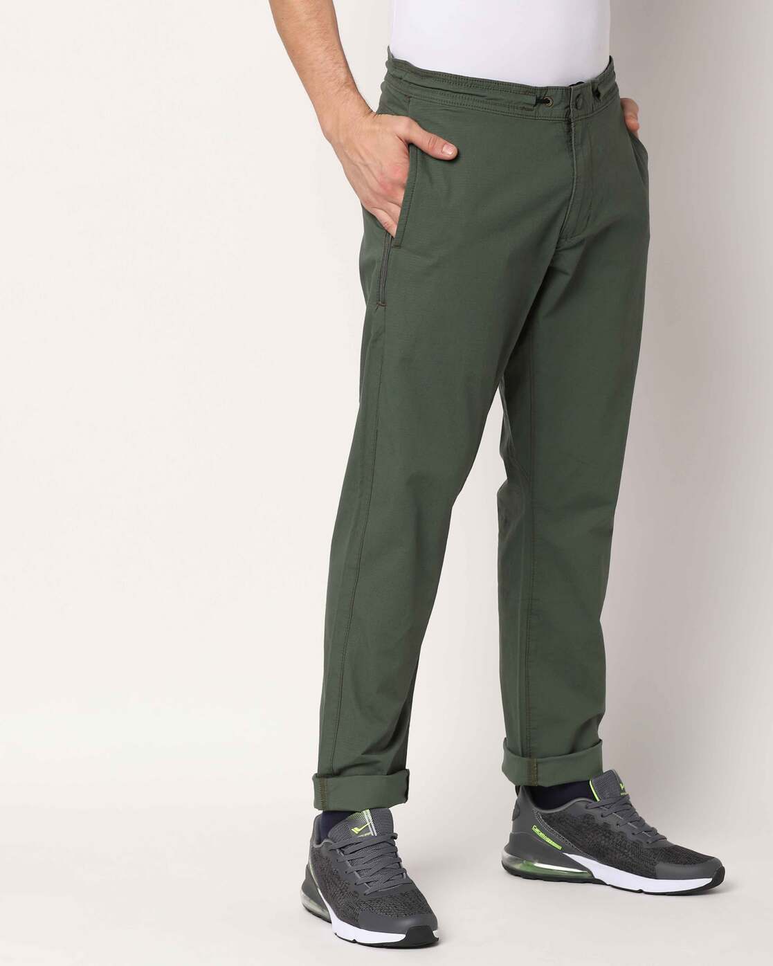 Buy Olive Green Track Pants for Men by DENIZEN FROM LEVIS Online 