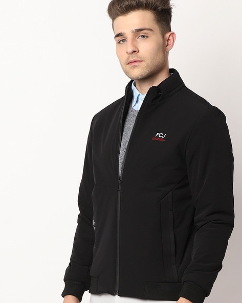 zip front jacket with slip pockets