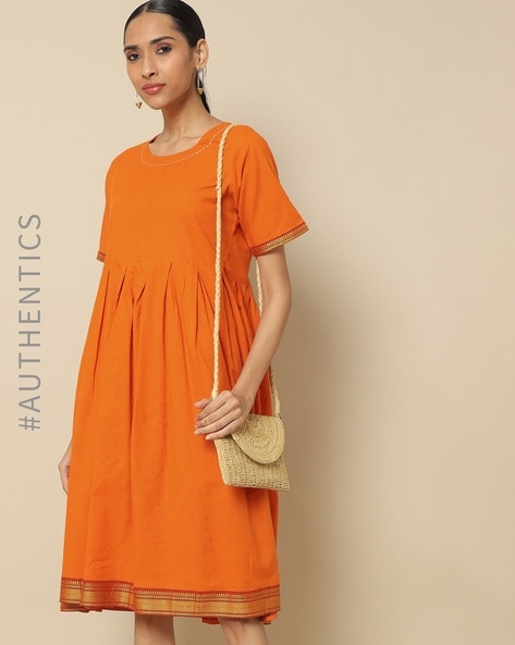 ajio cotton dresses