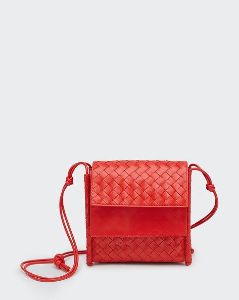 Bottega Veneta Intrecciato Leather Fold Crossbody Bag