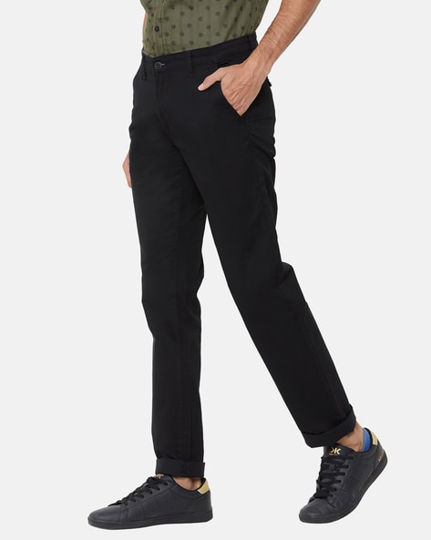 Buy Regular Trousers Gray and Black Combo of 2 Cotton for Best Price  Reviews Free Shipping