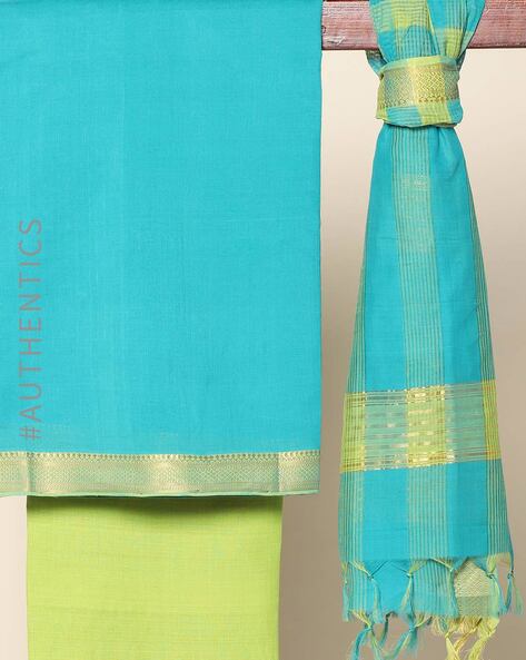 Handloom dress material online shopping sale