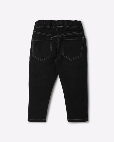 Denim Jeans with Drawstring Fastening view 2