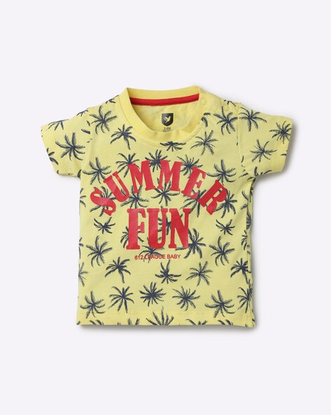 612 League Tropical Print Crew-Neck T-shirt