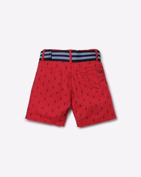 Printed Denim Shorts view 2
