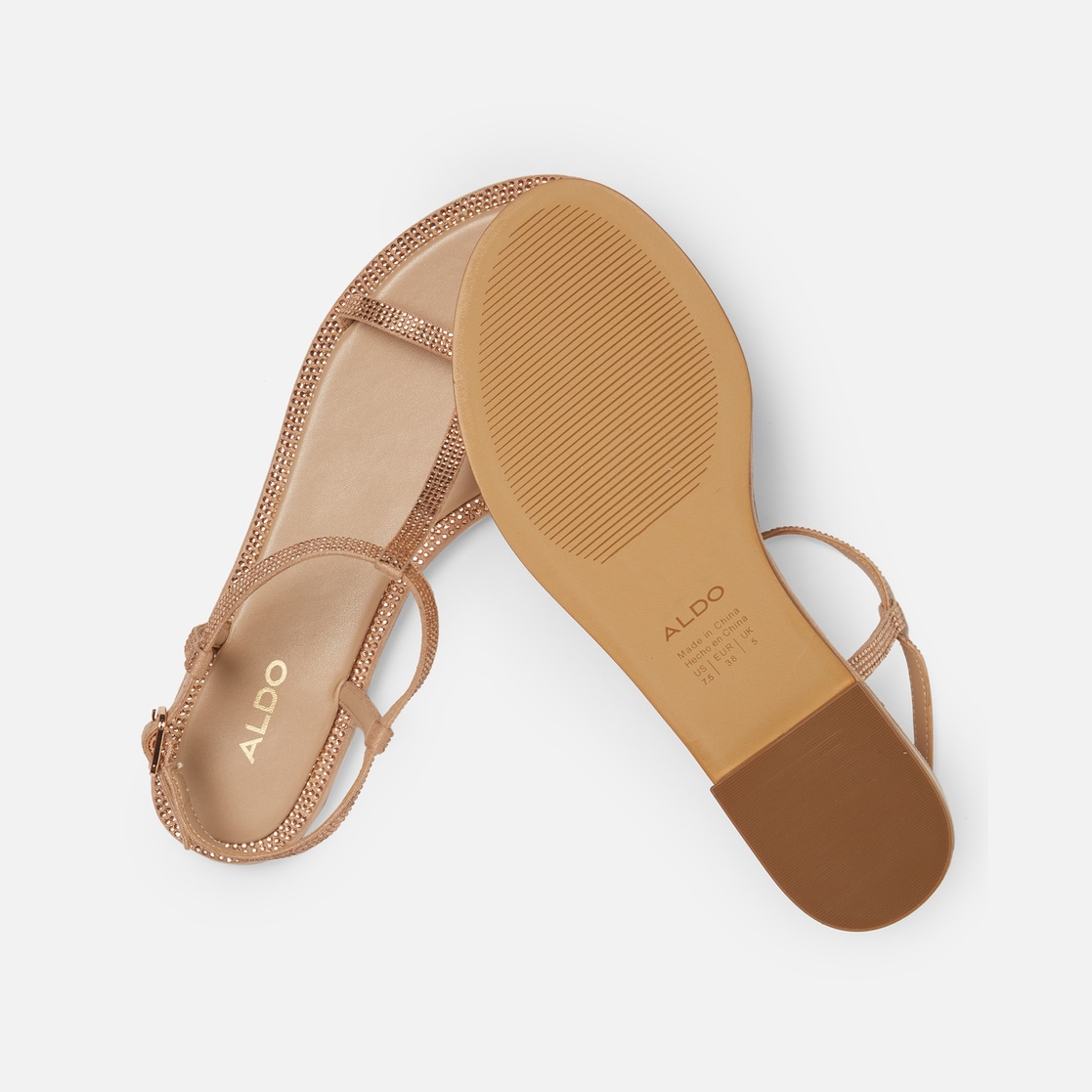 Buy Inc.5 Gold Synthetic Leather Flat Sandals Online at Best Prices in  India - JioMart.