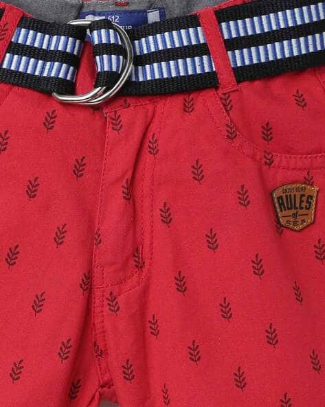 Printed Denim Shorts view 3