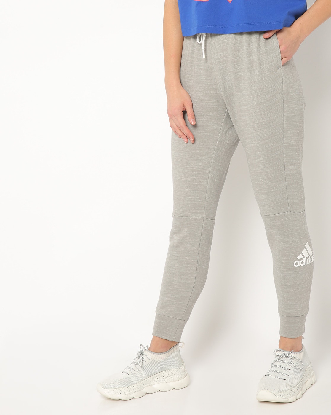 adidas slim grey track joggers