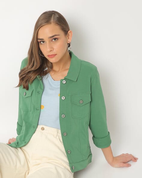 cotton on green jacket