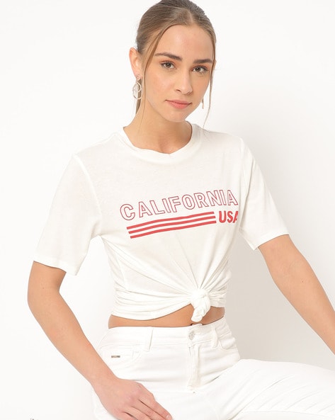 Buy White Tshirts for Women by ONLY Online