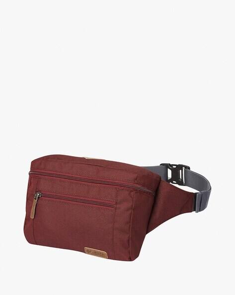 maroon fanny pack