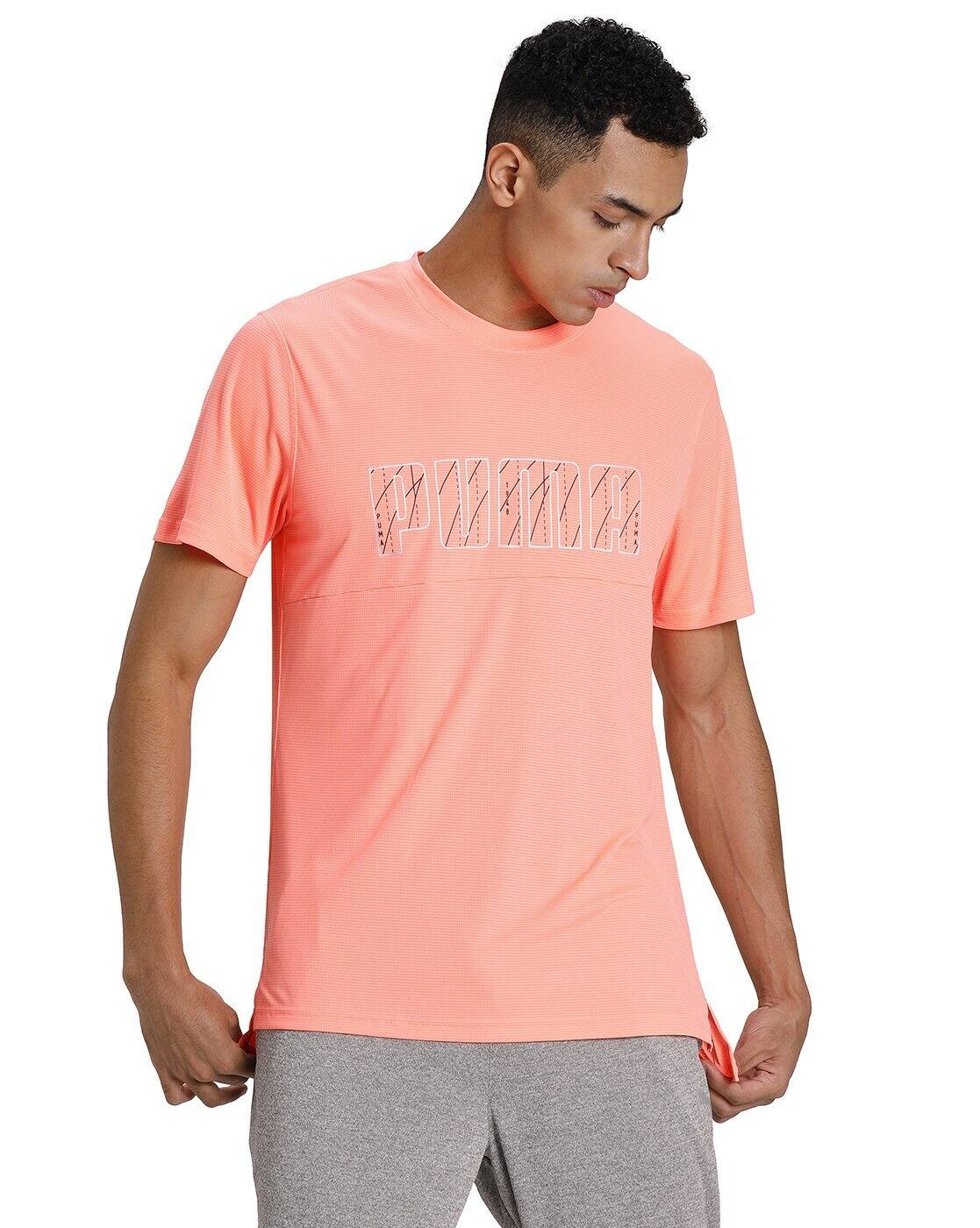 puma peach shirt