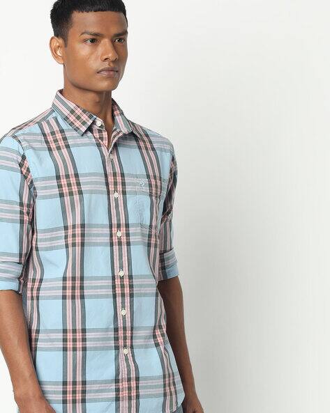 Buy Blue Shirts for Men by DENIZEN FROM 