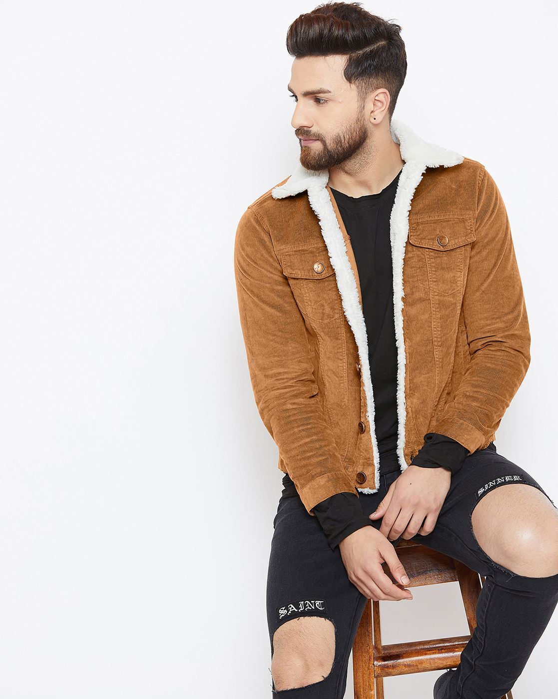 Buy Black Jackets & Coats for Men by Tortoise Online | Ajio.com