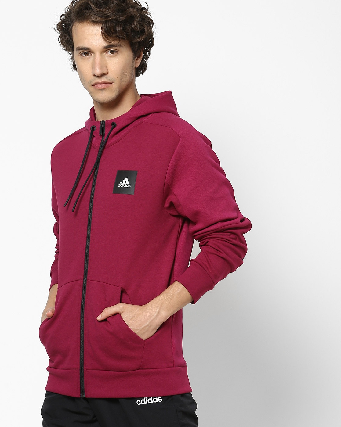 adidas burgundy hoodie