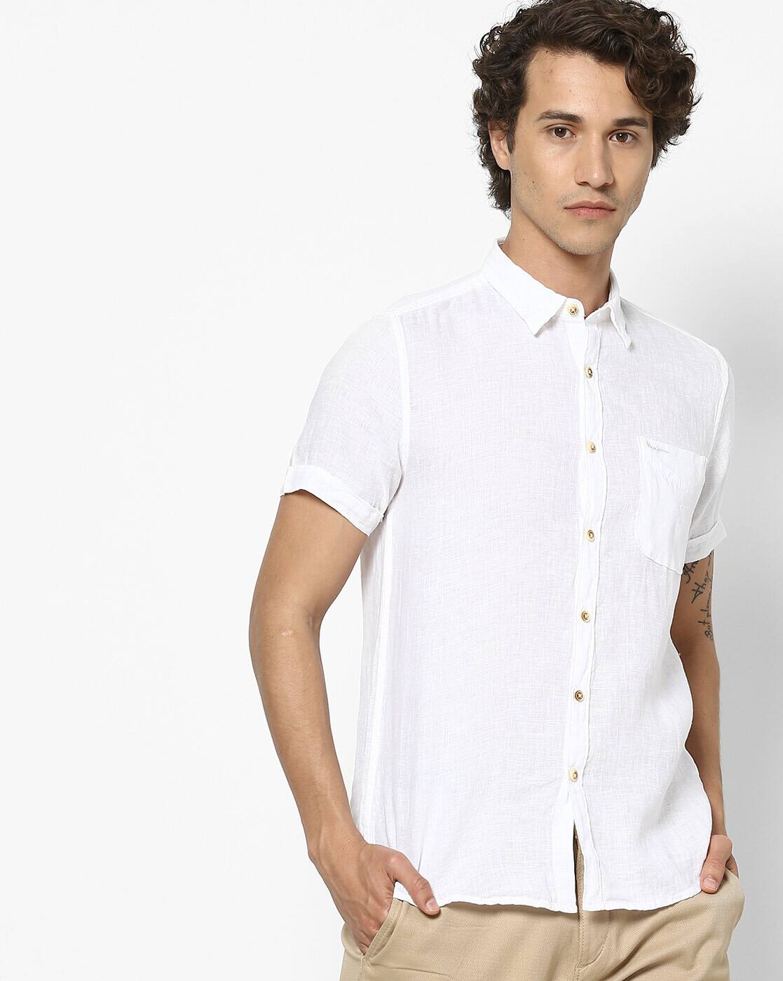 Buy White Shirts for Men by Pepe Jeans 