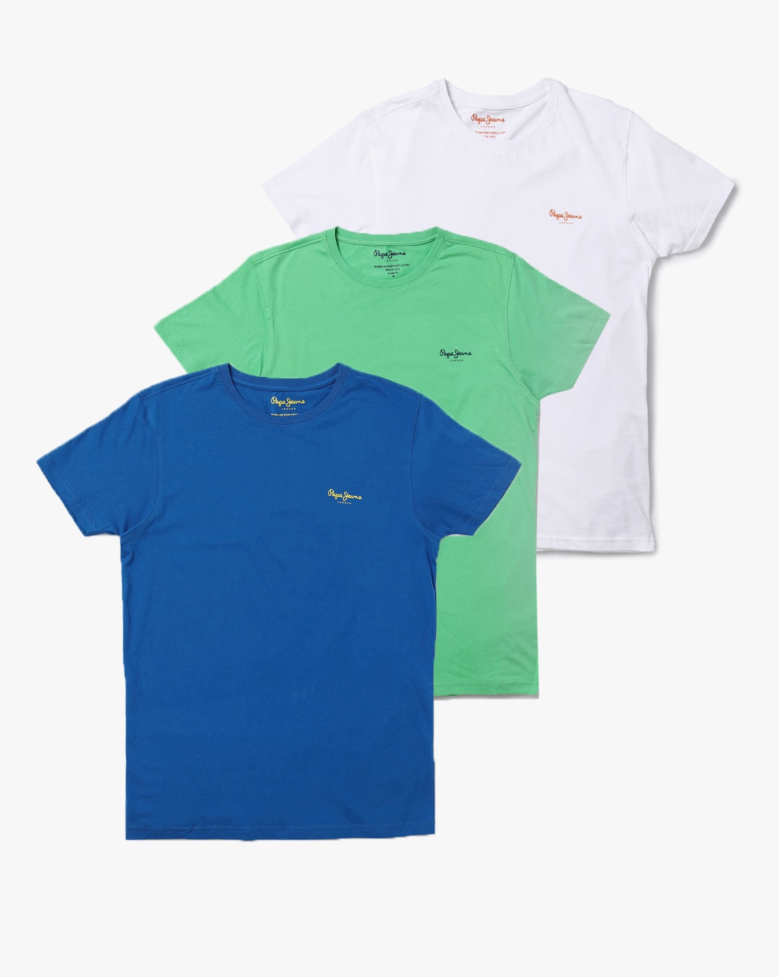 pepe jeans pack of 3 t shirts