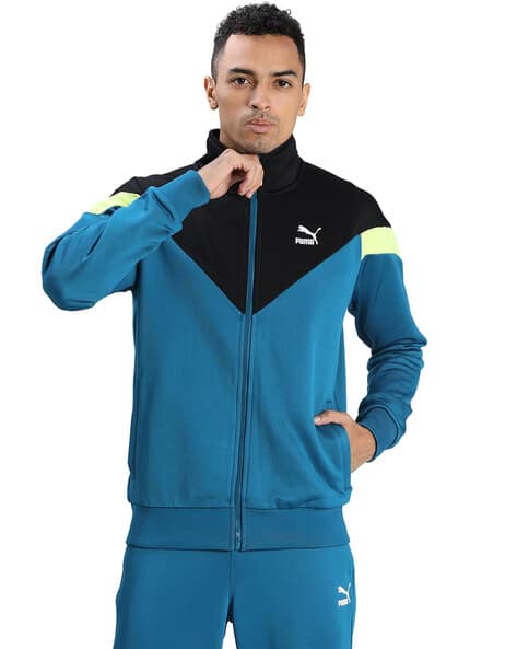 puma track jacket blue