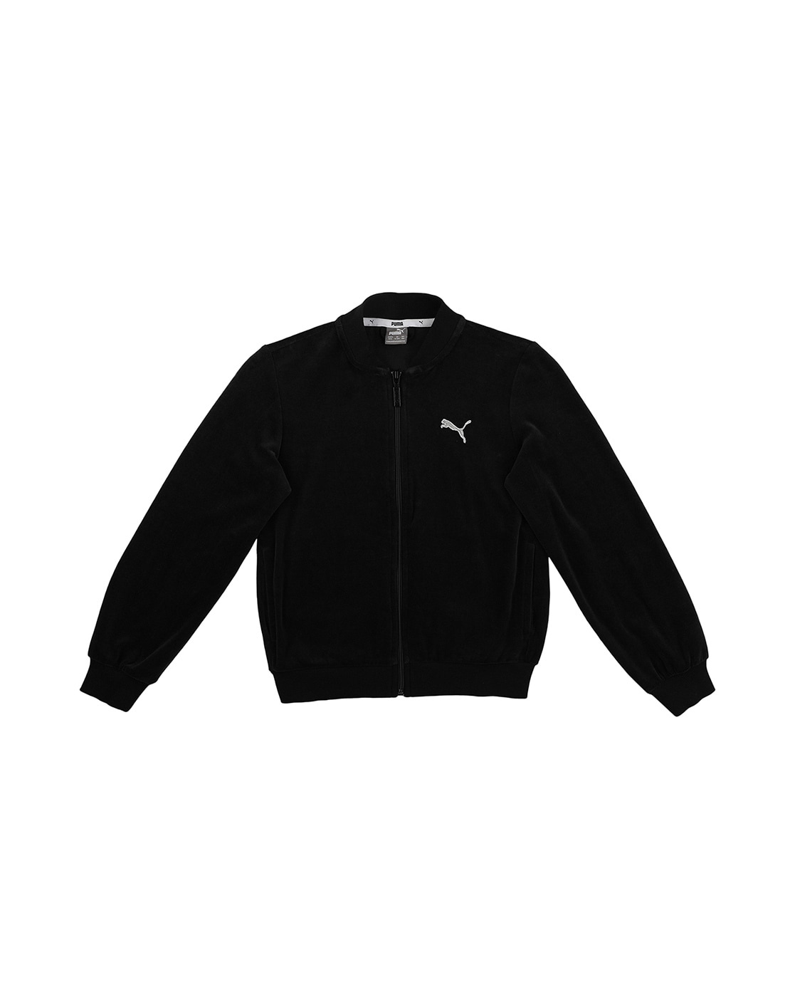 Alpha Velvet Zip Front Track Jacket