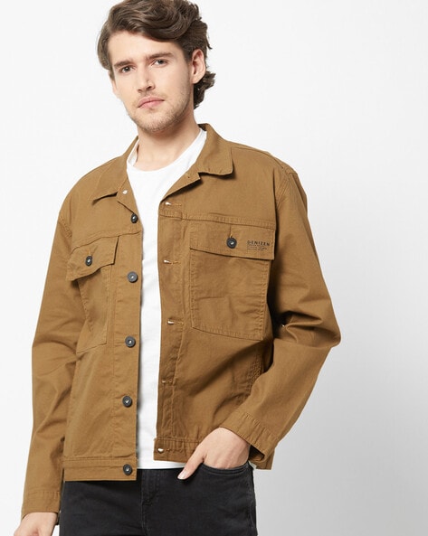 brown levis jacket