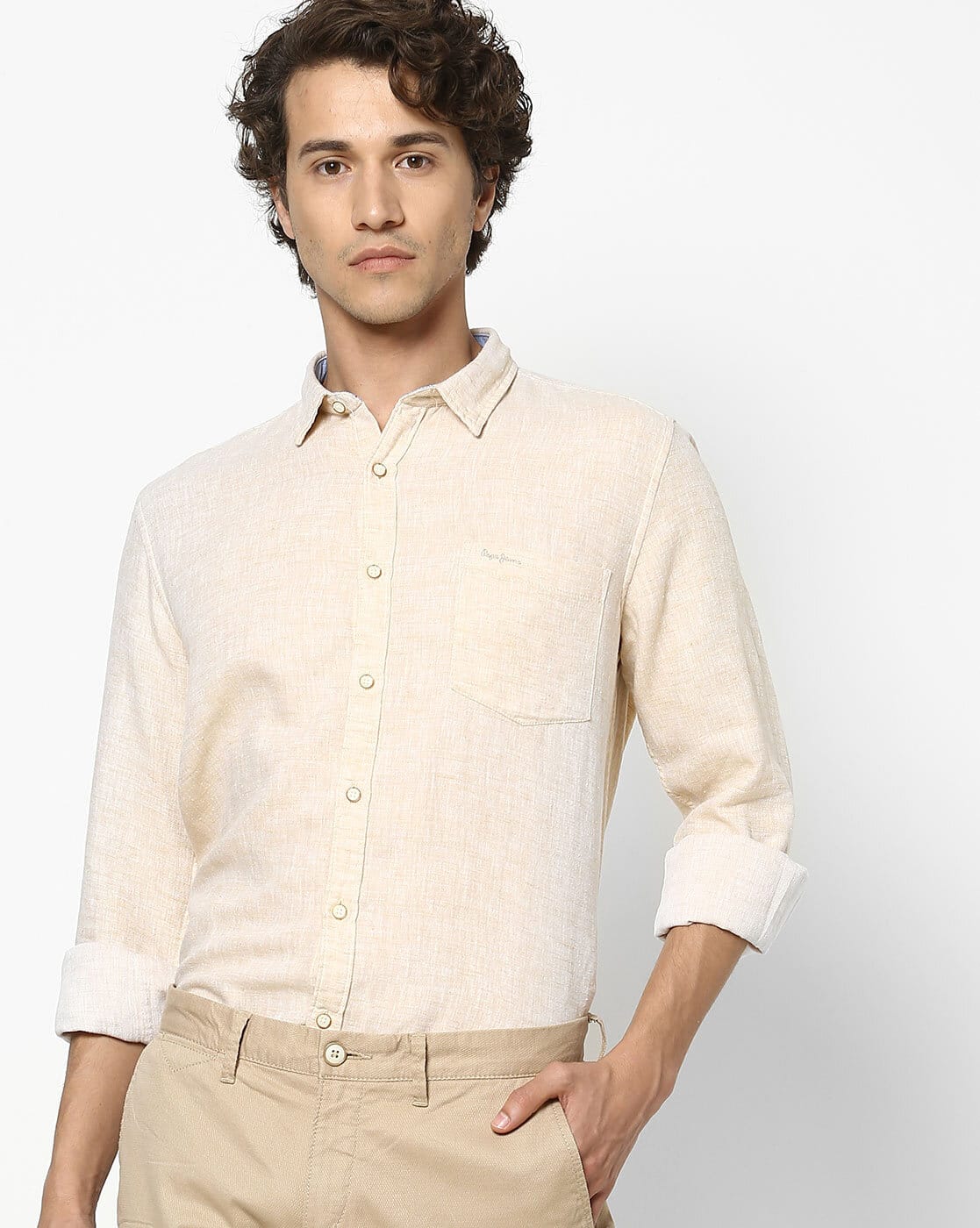 Buy Beige Shirts for Men by Pepe Jeans Online | Ajio.com