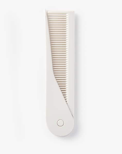 MUJI Polypropylene Folding Hair Comb (White)