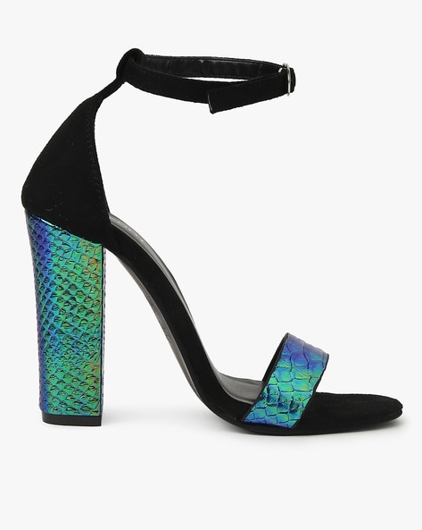 Buy HOLOGRAPHIC SILVER SANDALS for Women Online in India