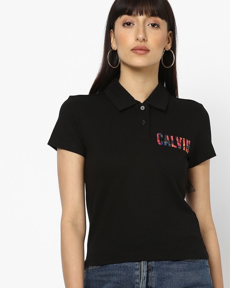 Calvin klein on sale women's polo shirt