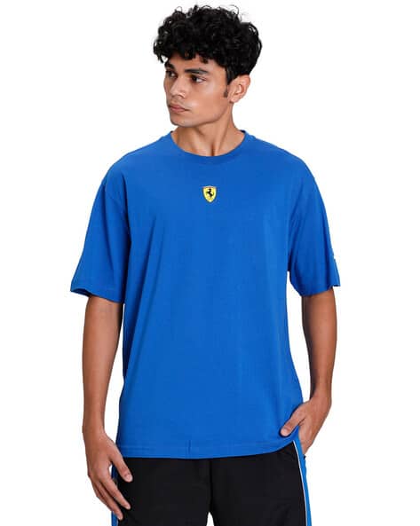 puma ferrari t shirt blue