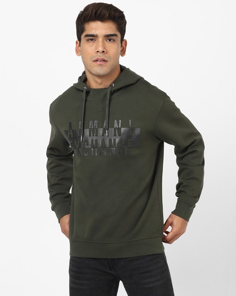 armani exchange green hoodie