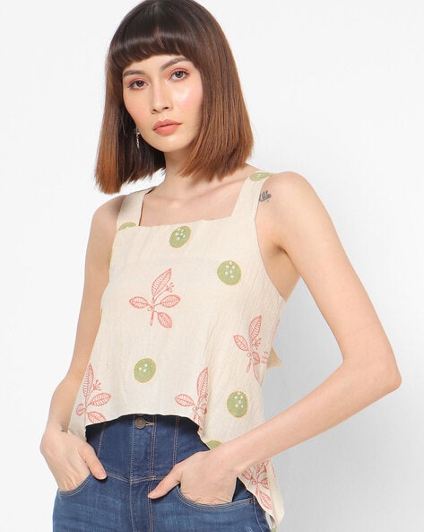 Buy online Girls Shoulder Strap Top from tops & tees for Women by