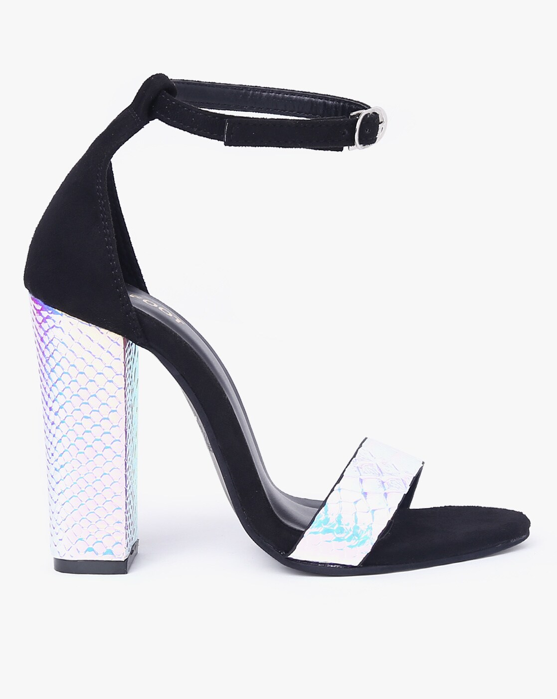 mft couture chunky heels with ankle loop
