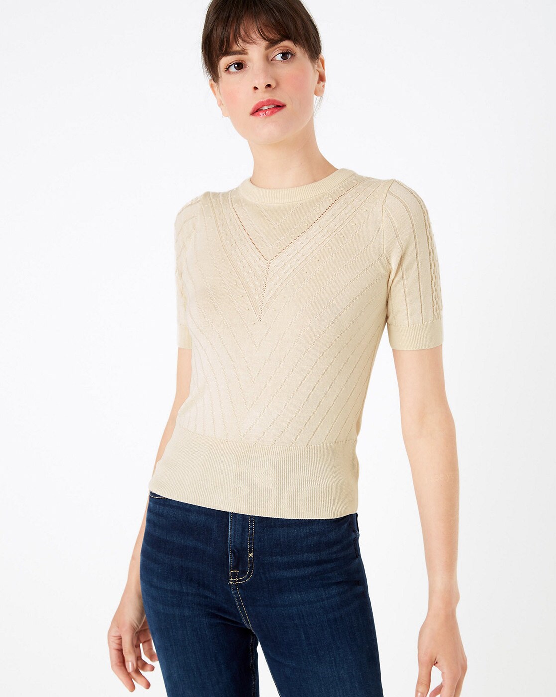 marks and spencer short sleeve cardigan