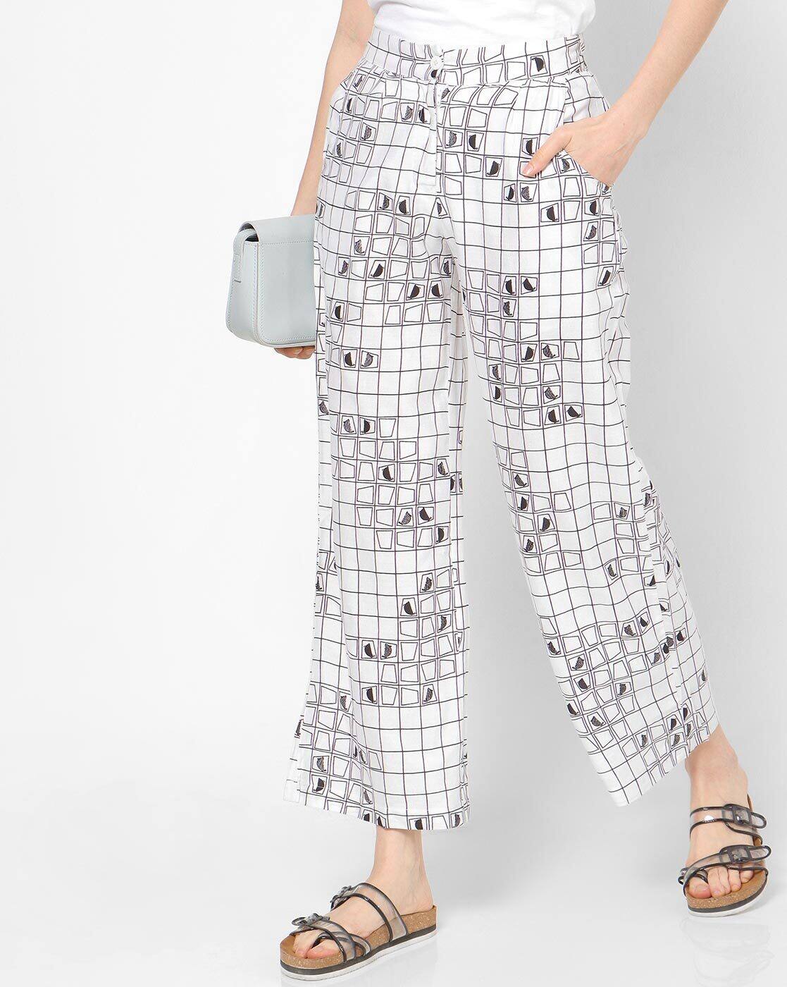 White Pants for Women by Global Desi 