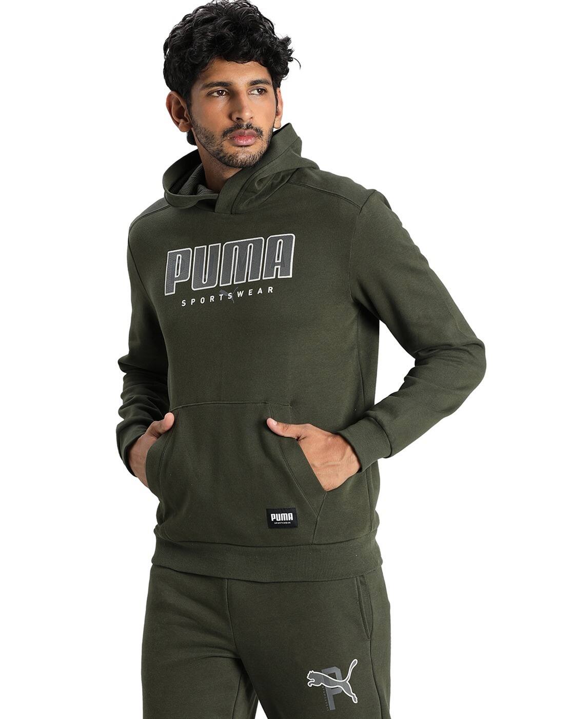 Buy Green Sweatshirt u0026 Hoodies for Men by Puma Online | Ajio.com