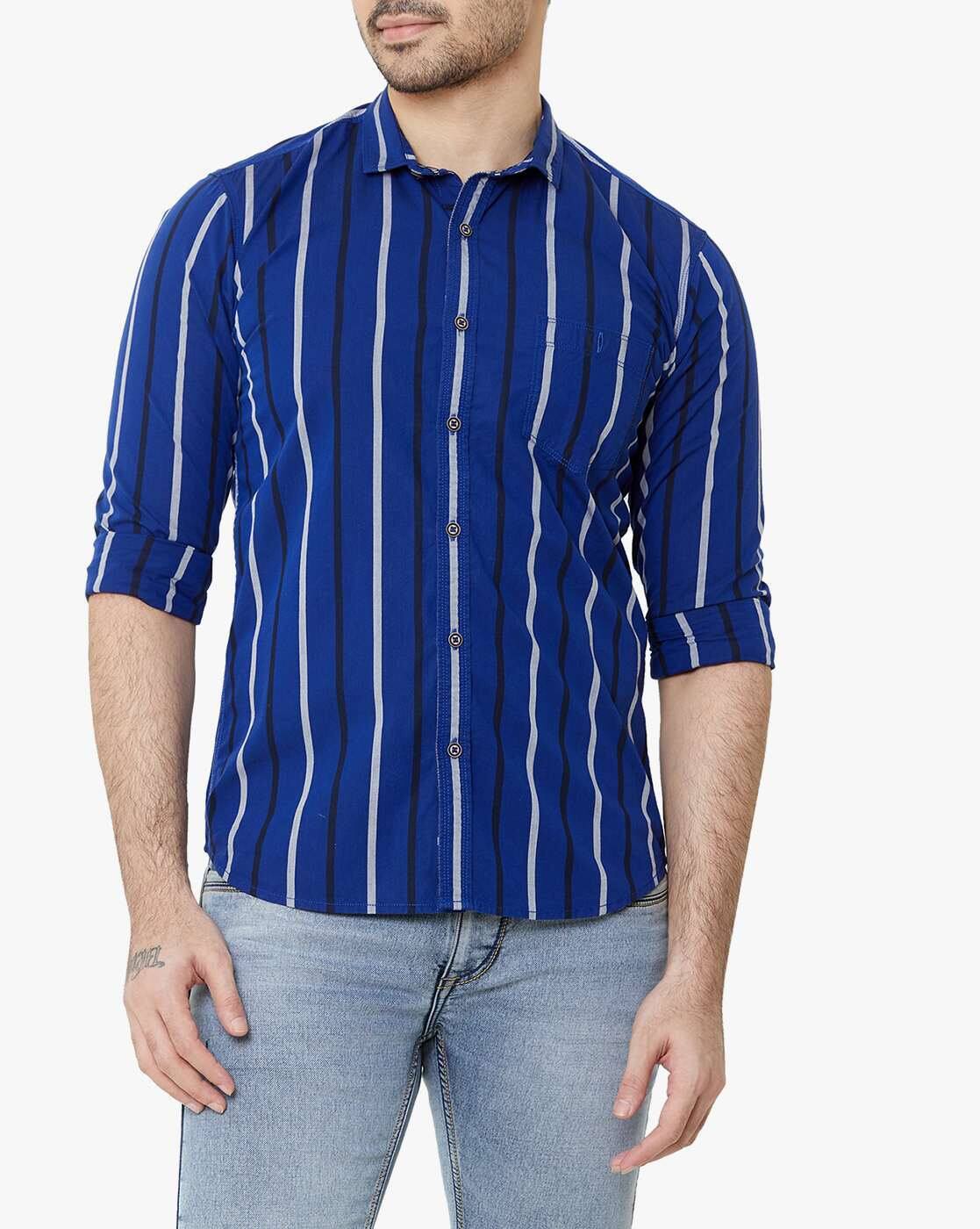Buy Blue Shirts for Men by SIN Online 