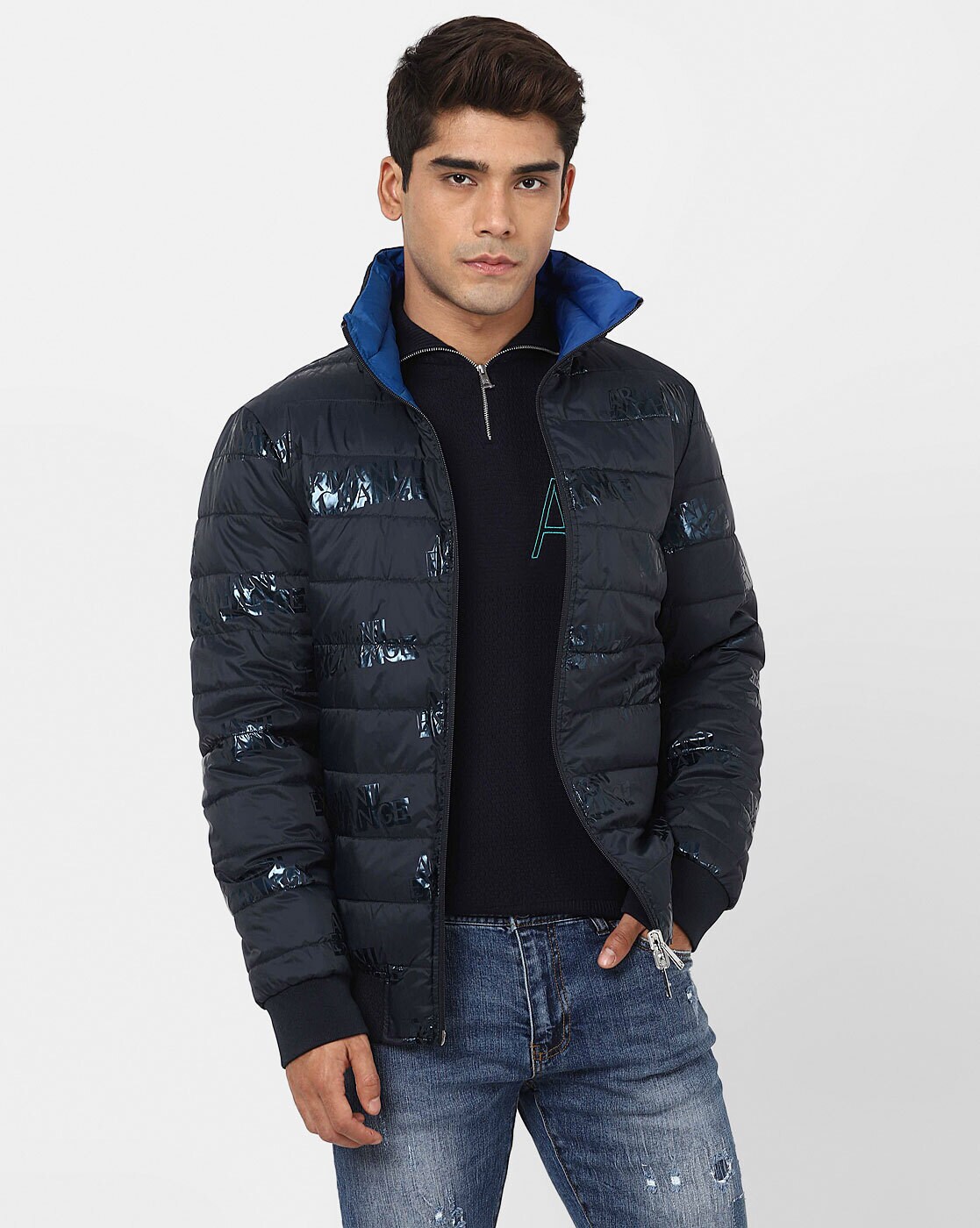 armani exchange reversible jacket