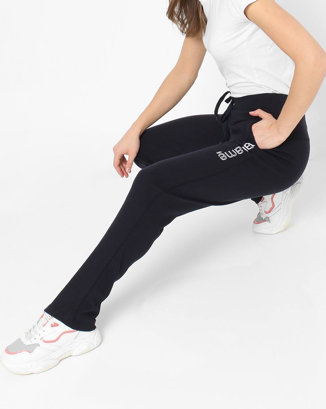 Navy track pants womens Clearance