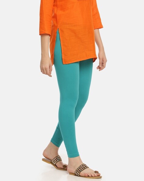 Buy Melisa Super Stretchable Cotton Elasthane Fabric Ankle Length Leggings  for Women- Ankle Length Leggings for Women- Sea Green Colour, XL Size at  Amazon.in