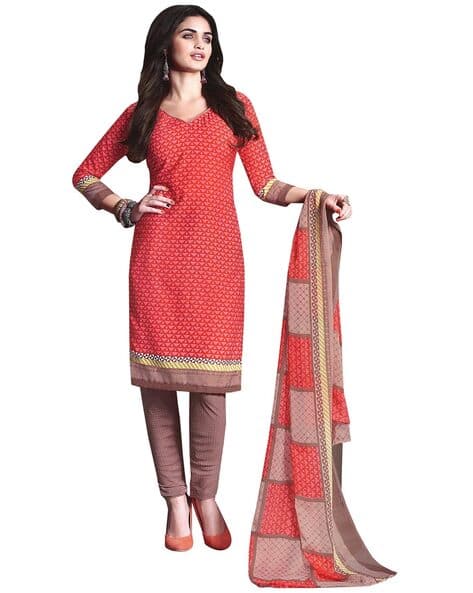 REYA Printed Unstitched Dress Material